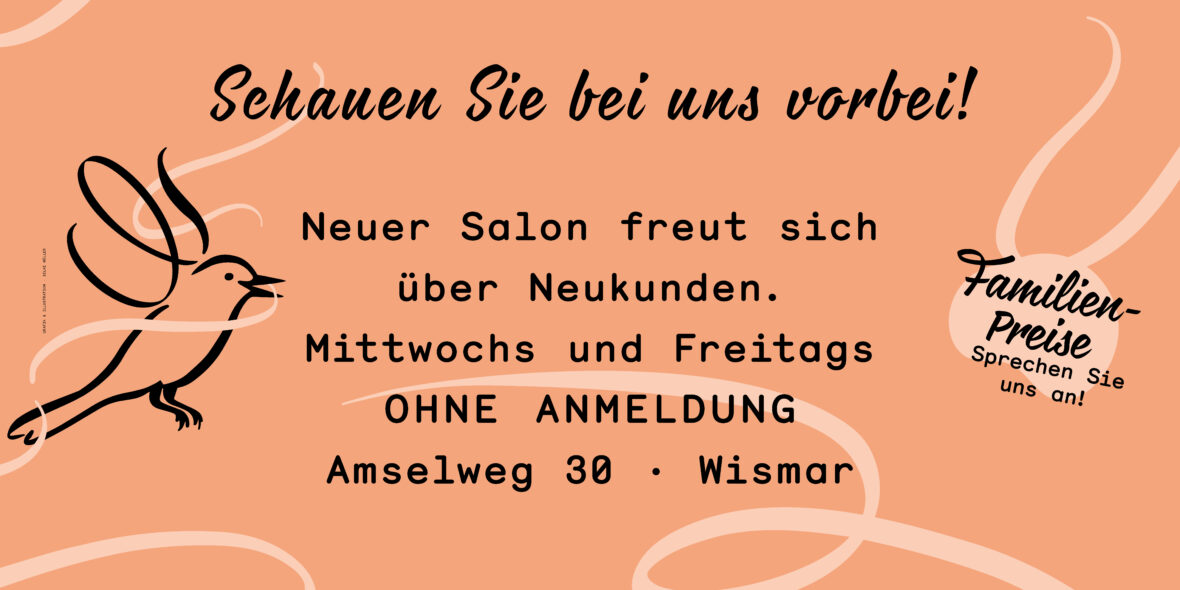 ohne Anmeldung zum Frisör, Friseur in Wismar, Amselweg 30, Jaclien Kamps Friseure und HAirstylisten · Kamps · Ihr Friseur Wismar